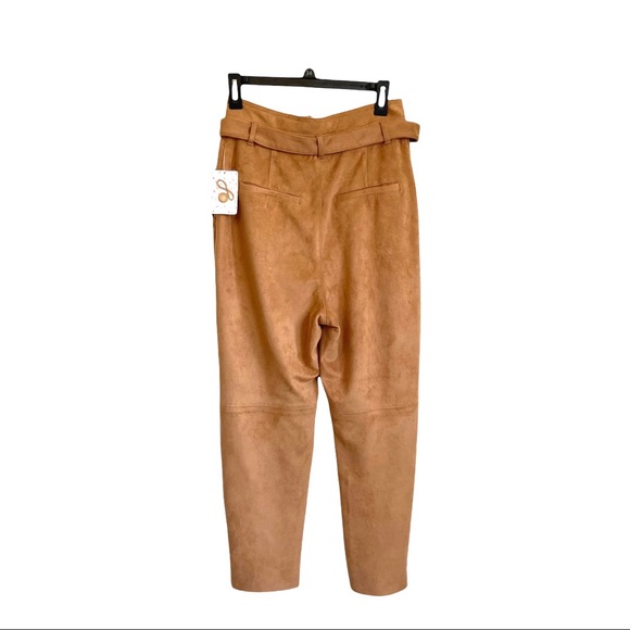 Free People Nightfall Vegan Suede Pant in Camel Size 4 - Picture 6 of 10